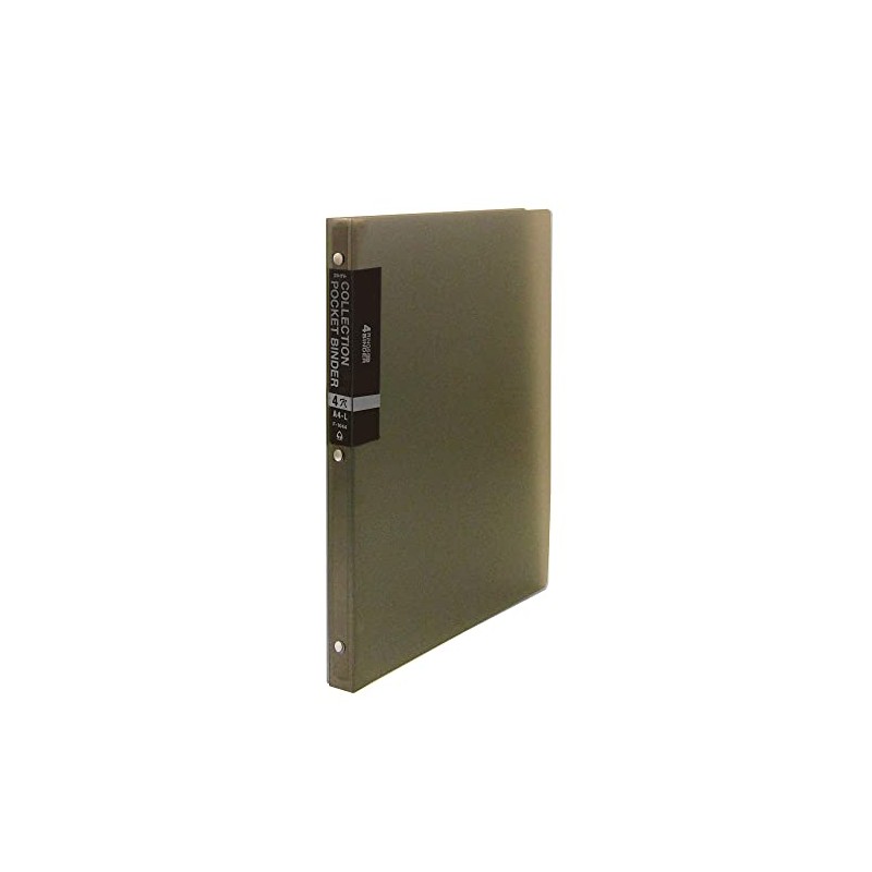 Collectible Binder Collection Pocket Binder, Thin A4-L, 4 Holes, Gray