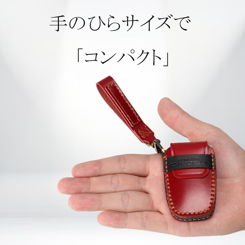 LEXLEY Genuine Leather Key Case for Toyota Corolla Cross 10