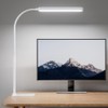 SUPERDANNY Eye-Caring LED Desk Lamp with Base 360° Flexible Gooseneck