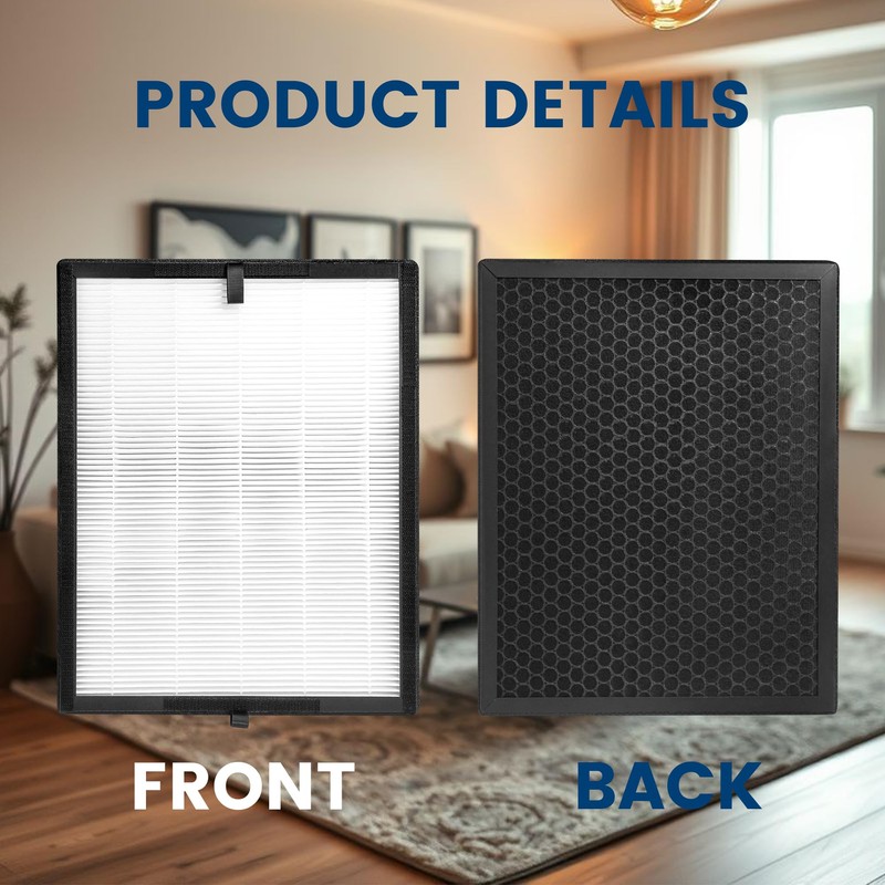 2 Pack True HEPA 45i Replacement Filter, Compatible with Alen