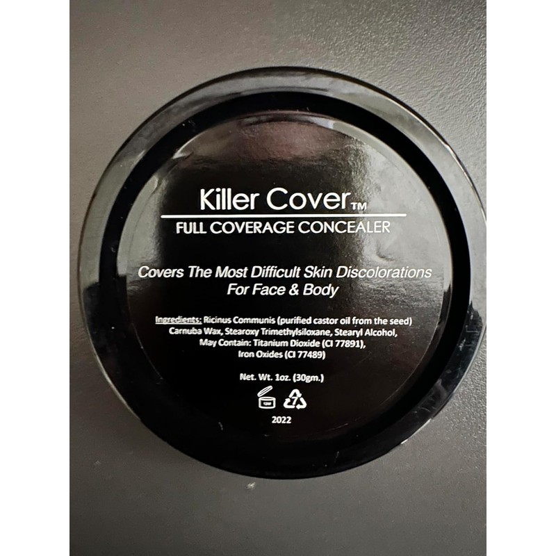 Killer Cover - Full Coverage Concealer (Classic Palette) Cover Bruises,