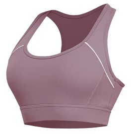 Irdcomps Women's Sports Bra without Underwire Strong Hold Bras Sports Breasts with Racerback for Fitness Yoga Jogging, purple