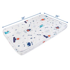 Viviland Pack n Play Mattress - 38" x 26" Premium Soft Foam Portable playard Mattress for Pack and Play Topper, Odorless, Breathable, Comfortable and Stable, Mini pad for Baby mattresses