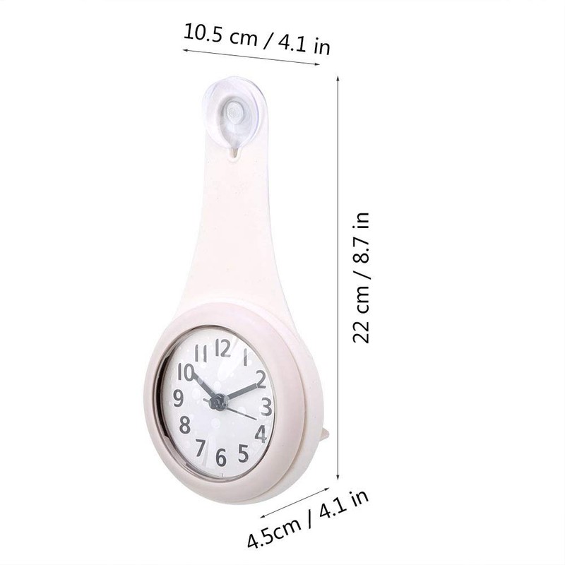 Bathroom Clock, Small Wall Clock Shower Clock Hanging Clock Kitchen