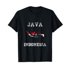 Indonesia Distressed Flag Java Pride T-Shirt