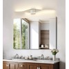 Joossnwell Brushed Nickel Vanity Light for Bathroom Light Fixtures Modern