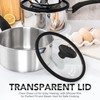 MICHELANGELO Stainless Steel Saucepan with Lid 1QT & 2QT &
