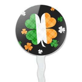 St. Patrick's Day Irish Flag Shamrock Cupcake Picks Toppers Decoration Set of 6