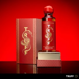 TRUFF Spicy Black Truffle Oil - Black Truffle Infused Olive Oil - Gourmet Dressing, Seasoning, Marinade, or Drizzle, Non-GMO, Gluten-Free, 5.6 fl.oz
