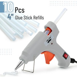 Mr. Pen- Hot Glue Gun Kit, 20W, Gray, With 10 Sticks, Mini Craft Gun Set