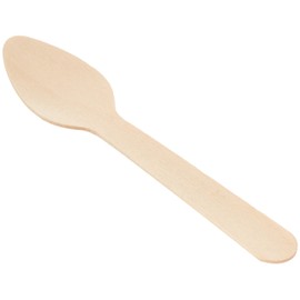 Stalwart CD905 Wooden Cutlery Teaspoon, 110 mm (Pack of 100)