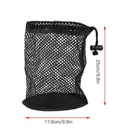 Dwawoo Golf Ball Mesh Bag, Nylon Golf Ball Drawstring Holder Golf Nets Poke Golf Accessories (50 Balls Collector) Golf Ball Bag