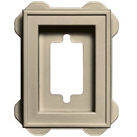 Builders Edge 130130002049 Mounting Block, Almond