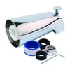 EZ-FLO 15067 Universal Tub Spout with Diverter, 5-1/8 inch, Chrome