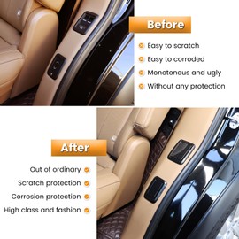 Heutamo Door Rear View Mirror Cover Compatible with Honda Pilot 2016-2022/ Ridgeline 2020-2023/ Passport 2019-2023, Side Door Rear View Mirror Cover Cap Exterior Accessories (Matt Black)