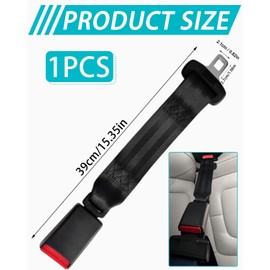CULEB 1 PCS Zubehör für Autositze,14.17in/36cm Sicherheitsgurt Schnalle Clip,Autozubehör Innenraum,Auto Adapter,Auto-Erweiterung Zubehör mit 99% der Autos