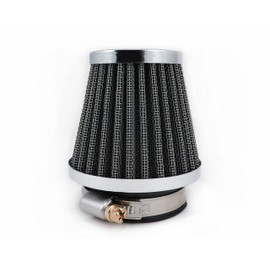 KITACO 515-0000460 Performance Air Filter for Motorcycles, Diameter 1.8 Inches (46 mm), Straight, Universal, Chrome Plated