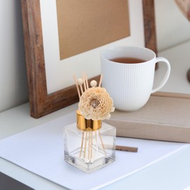 NOLITOY 4PCs Diffuser Flowers Natural Material Aromatherapy Reed Wood Flowers Decorative Aromatherapy Flower Placement Refill Wood Flower Diffuser for Home Fragrance