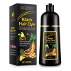 Shampoo Tinte Natural Cubre Canas Negro Nutre Protege