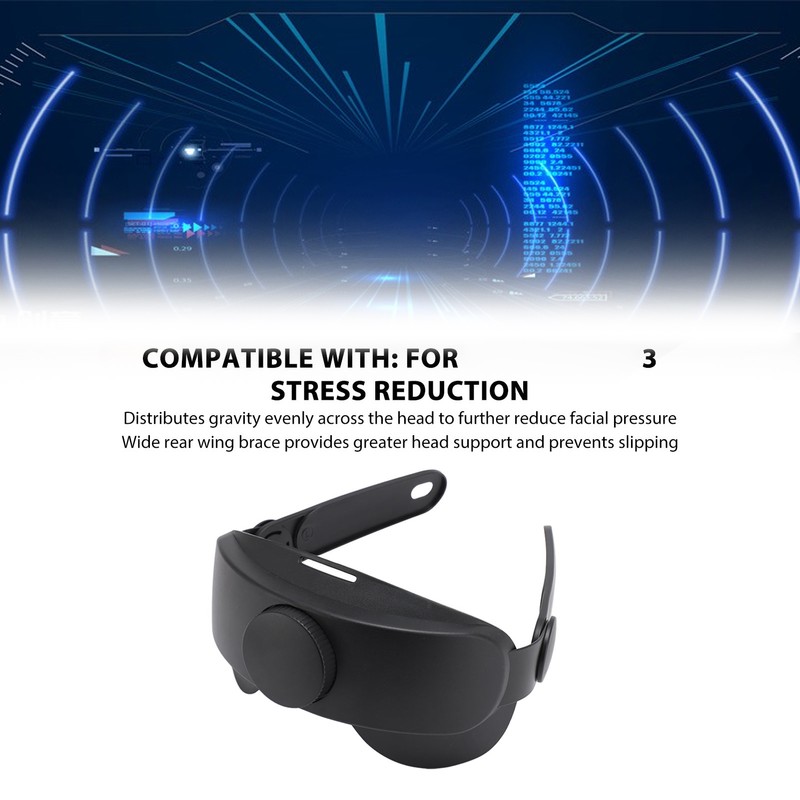Adjustable Head Strap Lightweight Comfortable VR Headset Strap Replacement for