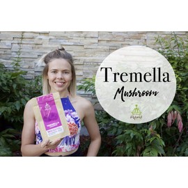 HYBRID HERBS – ORGANIC TREMELLA MUSHROOM | 10:1 Extract Powder | Anti Aging Supplement for Beauty & Skin | Rich in Antioxidants, Beta Glucans, Vitamin D & Prebiotic Fibre | 113 Servings (113g)