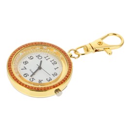 TEHAUX 1pc Chic Portable Pocket Watch Key Buckle for and Medical Professionals Stylish Quartz Pendant Watch Craftsmanship for Everyday Use