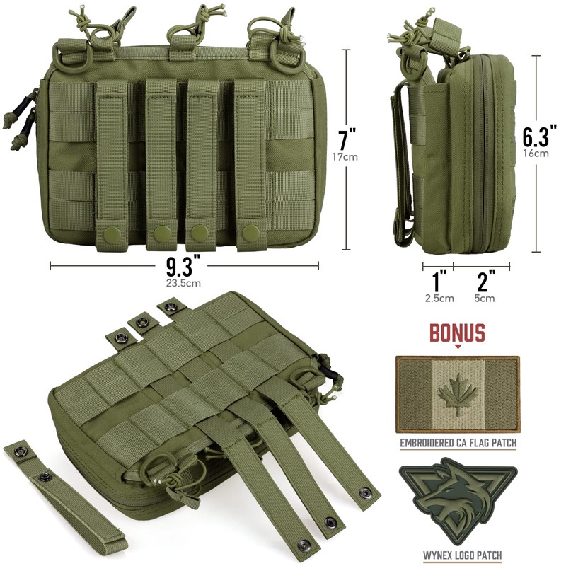 WYNEX Tactical Mag Admin Pouch, Molle Utility Tool Pouch EMT