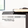 VIVO 16 inch Clamp-on Sliding Pull-out Under Table Drawer for