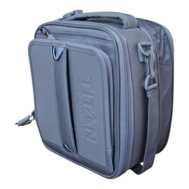 Titan by Arctic Zone Expandable Lunch Box – Insulated, Crush-Resistant Cooler with 2 Ice Walls & Leak-Proof Lining – Meal Prep Bag with Strap & Container for Work & Travel | Black (Pale Frost)