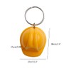 YUYUQUEEN keychain Plastic Safety Helmet Keychain Key Ring 3D Hard