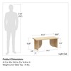 Novogratz Voler Coffee Table, Light Oak