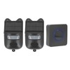 Infrared Sensor Doorbell Solar Driveway Alarm Strobe Light Outdoor Security