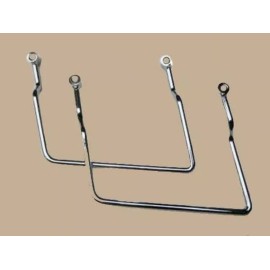Cavalry Chrome Saddlebag Supports - 95+ Honda Shadow VT1100C2 Ace Sabre VT1100 C2