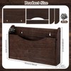 Suzile Wall Mounted File Holder Wood Magazine Holder Wall Hanging