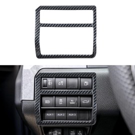 INTGET Multi-Function Button Panel for Toyota Tacoma Accessories 2024 2025 ABS Plastic Interior Decoration for SR/SR5/TRD PreRunner/Sport/Off-Road (Carbon Fiber, Headlight Switch Panel Cover)