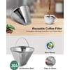 Coffee Filter for Ninja Dual Brew Coffee Maker, 2 Pack