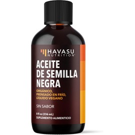 Havasu Nutrition Aceite de Semilla Negra Orgánico Prensado en Frío, 240 ml