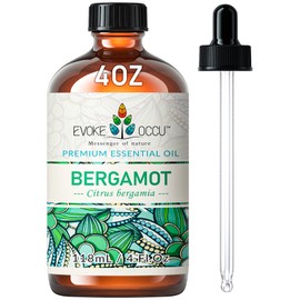 EVOKE OCCU Bergamot Essential Oil for Diffuser Skin Relaxation & DIY Wool Dryer Balls - 4 FL Oz