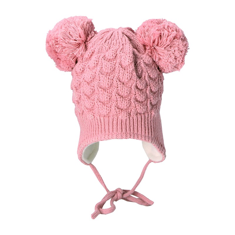 Sterntaler Baby Girls' Hat, Baby Bobble Hat, Structured Hat, Baby