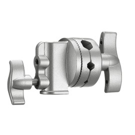 Neewer Multi Functional Heavy Duty 2.5-inch Grip Head Swivel Head Holder Mounting Adapter for Light Stand, Extension Boom Arm and Other Photographic Equipment with 1/2,1/4,3/8,5/8-inch Mount (Silver)