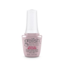 Gelish Brush-On Builder - Gel Nail Polish, Professional Gel Nail Colors, Long-Lasting Soak Off Gel Essentials, Salon Quality Manicure at Home, UV/LED Cure For Gel Nails (Blush Rose Nude, 15mL)