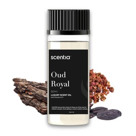 Scentia Oud Royal Diffuser Oil 50 ml | Hotel Collection Oil for Scent Diffuser, Luxurious Aroma Oil, Niche Scent, Cardamom, Rosewood & Oud | Aromatherapy Fragrance Oil 50ml