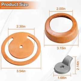 Pitcher Pump Repair Kit and Well Parts Set for Simmons 1160/PM500 and No.2 Hand Pumps - Lower Valve Leathers, Pitcher Pump Cup Leathers, Check Valve Weight and Maintenance Kit