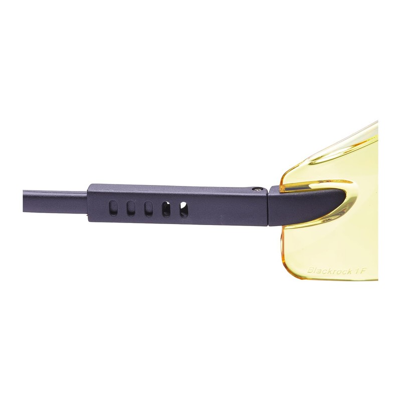 Blackrock Yellow Curved Safety Spec with Arm Adjust