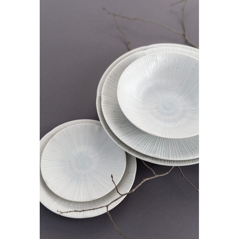 KULINA Tapas Teller ICE WHITE, 16,5 cm, Weiß, minimalistischer Stil,