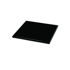 Yamaga Lacquerware Shop Wooden Corner Black Floor Plate (No. 6, 18 cm)