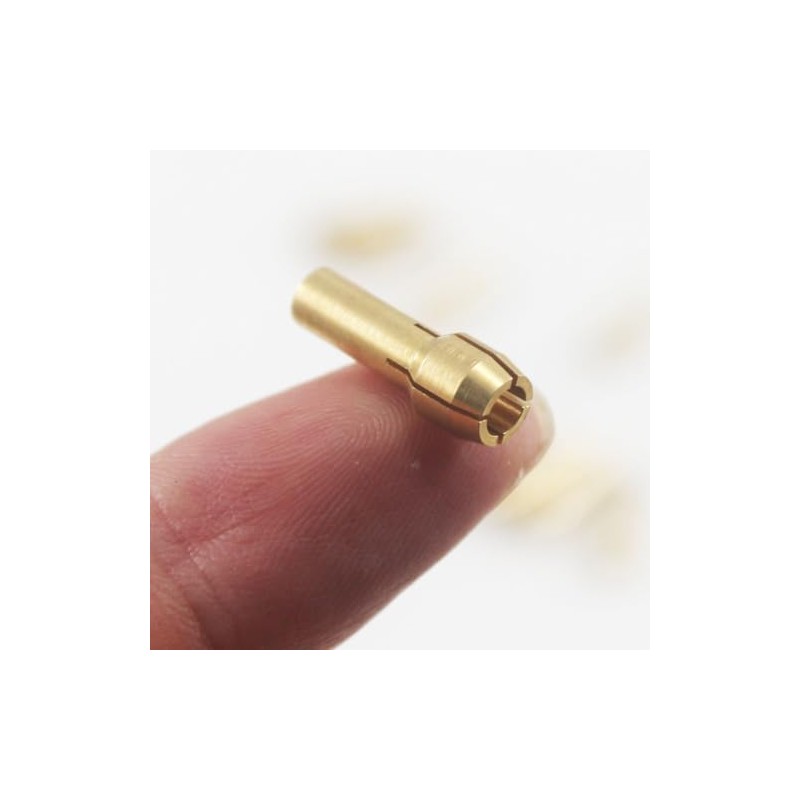 10 Pieces Assorted Sizes Brass Collet for Rotary Tools includes