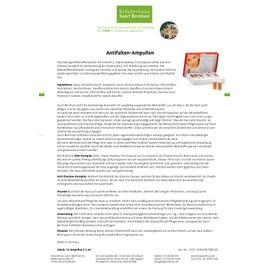 Sanct Bernhard Anti-Wrinkle Ampoules with Alpha Hydroxy Fruit Acids, Vitamin C 28 ml