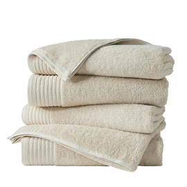 Great Bay Home Taupe Bath Towels - 100% Featherspun Cotton 4 Pack 54x27 Bath Towel Set - Ultra-Soft, Lightweight, & Quick-Drying Towels for Bathroom Decor (Oatmeal)
