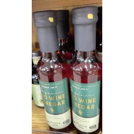 Trader Joe's 2 Bottles Trader Joe's ORGANIC RED WINE VINEGAR 8oz each NEW ITEM